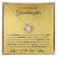 To My Beloved Granddaughter | So Proud | Love Knot Necklace