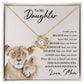 To My Daughter | Believe | Love Knot Necklace