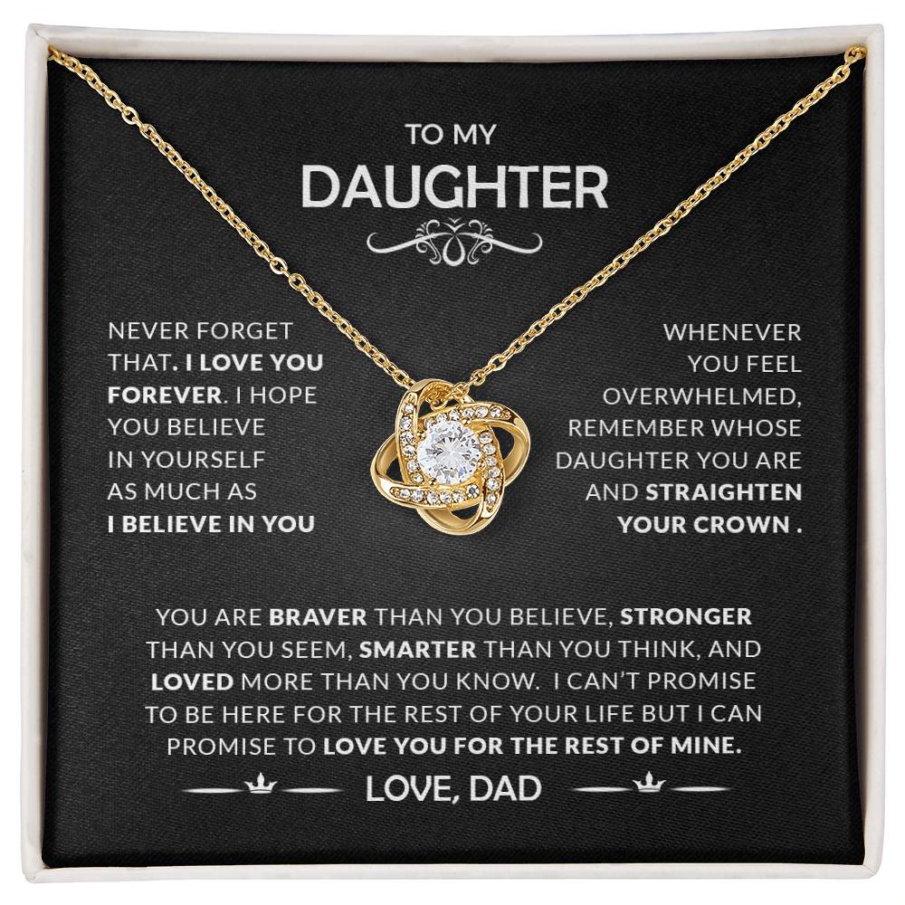 To My Daughter | Forever Love Necklace | Proud Dad