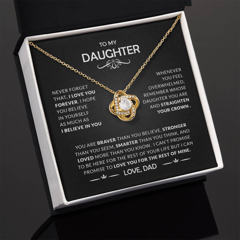 To My Daughter | Forever Love Necklace | Proud Dad