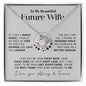 To My Beautiful Future Wife | I Love You, Always & Forever - Love Knot Necklace