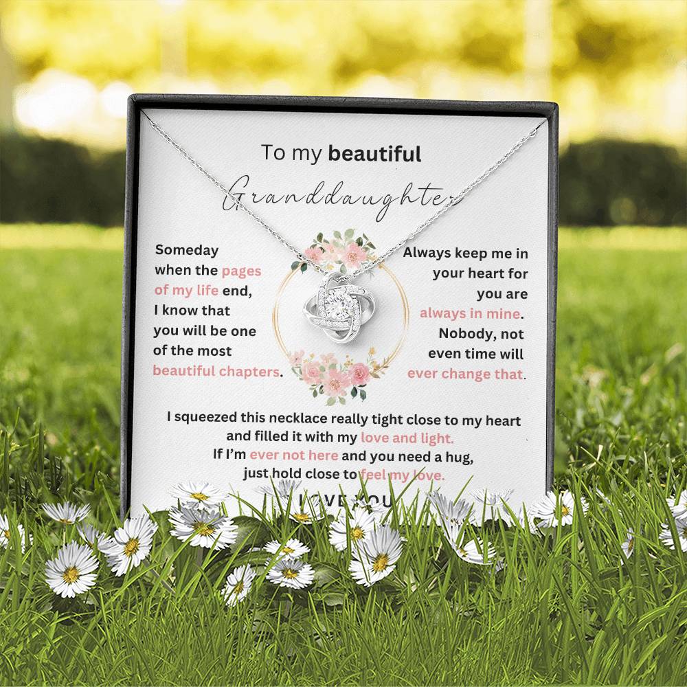 To Granddaughter | Unbreakable Bond | Love Knot Necklace