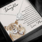 To My Daughter | Believe | Love Knot Necklace
