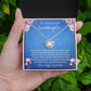 To My Beloved Granddaughter | Never Stop Believing | Love Knot Necklace