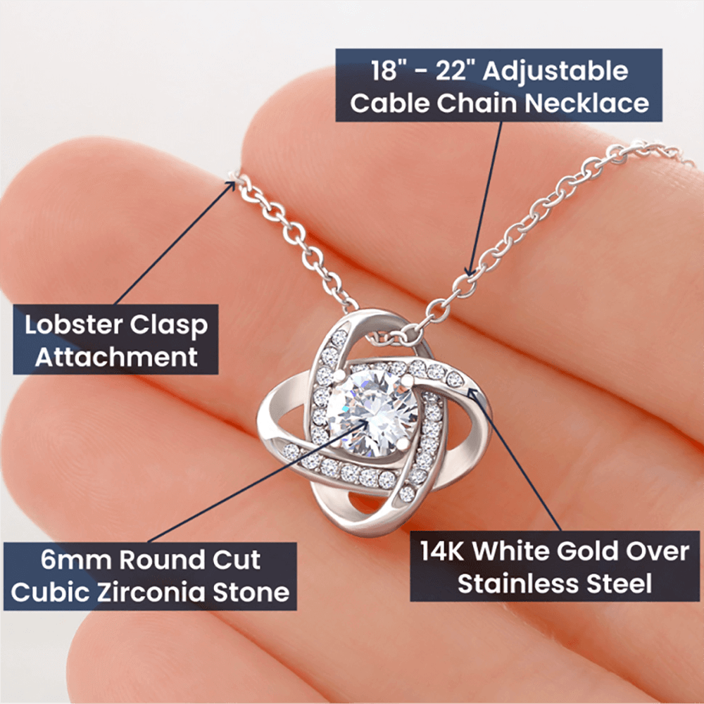 To My Future Wife | I Need You, My Queen | Love Knot Necklace