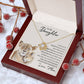 To My Daughter | Believe | Love Knot Necklace
