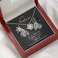 To My Girlfriend I Need You, My Queen | Love Knot Necklace