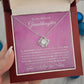 To My Beloved Granddaughter | So Proud | Love Knot Necklace