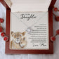 To My Daughter | Believe | Love Knot Necklace