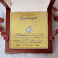 To My Beloved Granddaughter | So Proud | Love Knot Necklace