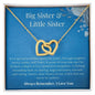Big Sister Little Sister | Special Bond | Interlocking Heart Necklace