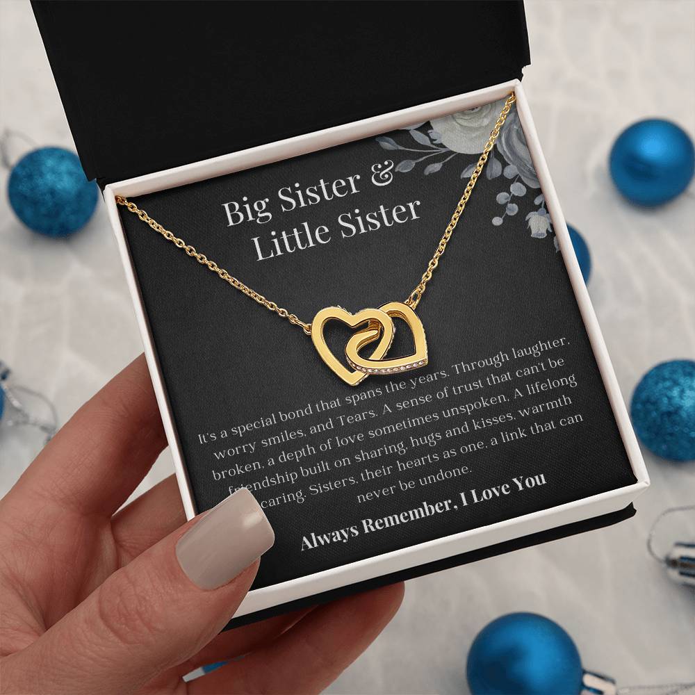 Big Sister Little Sister | Special Bond | Interlocking Heart Necklace