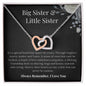 Big Sister Little Sister | Special Bond | Interlocking Heart Necklace