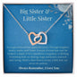 Big Sister Little Sister | Special Bond | Interlocking Heart Necklace