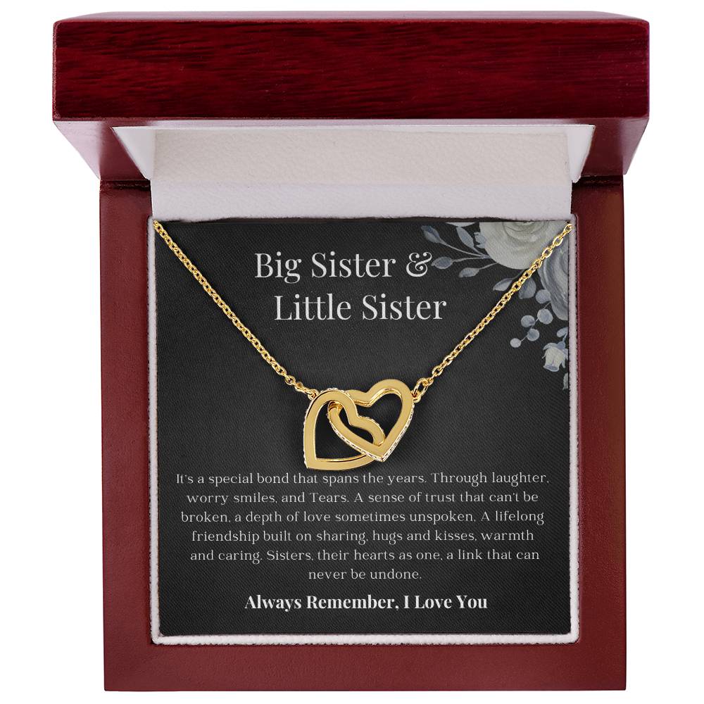 Big Sister Little Sister | Special Bond | Interlocking Heart Necklace