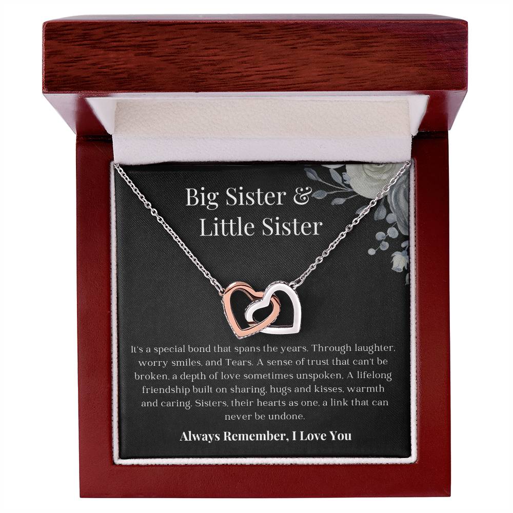 Big Sister Little Sister | Special Bond | Interlocking Heart Necklace