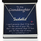 To My Granddaughter | I Promise  | Custom Name Necklace