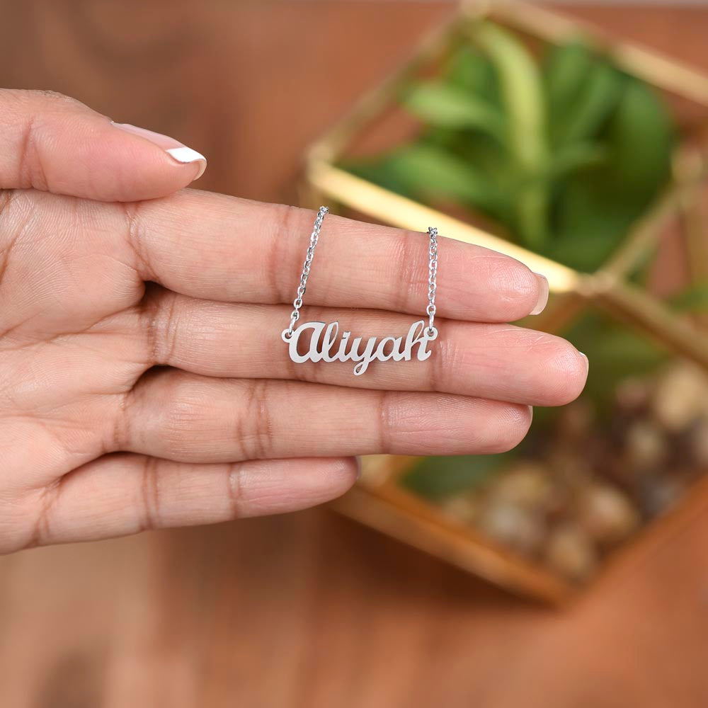 To My Granddaughter | I Promise  | Love Grandpa | Custom Name Necklace