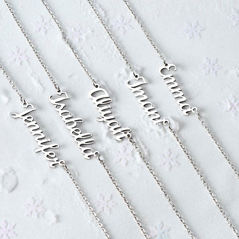 Hey Bitch| Happy Birthday | Amazing Friend | Name Necklace