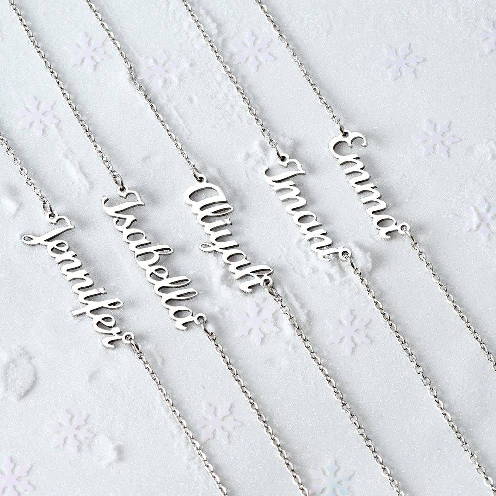 To My Sister | Happy Birthday | So Grateful | Name Necklace