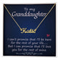 To My Granddaughter | I Promise  | Custom Name Necklace