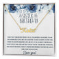To My Sister | Happy Birthday | So Grateful | Name Necklace