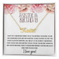 To My Sister | Happy Birthday | So Grateful | Name Necklace