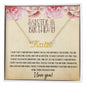 To My Sister | Happy Birthday | So Grateful | Name Necklace