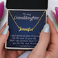 To My Granddaughter | I Promise  | Custom Name Necklace