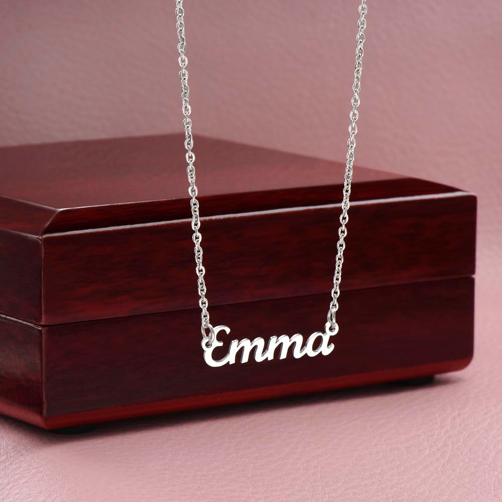 To My Amazing Granddaughter | So Proud | Name Necklace