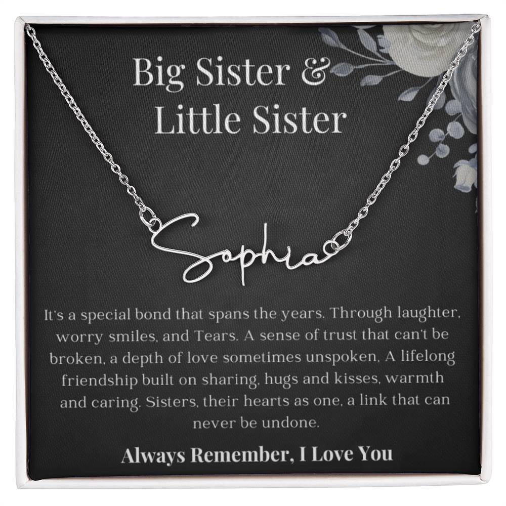 Big Sister, Little Sister | A Special Bond | Personalized Name