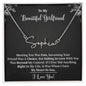 My Beautiful Girlfriend | If I did Anything Right |  Gold Signature Name Necklace