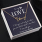 To My Love | When I'm With You | Gold Signature Name Necklace