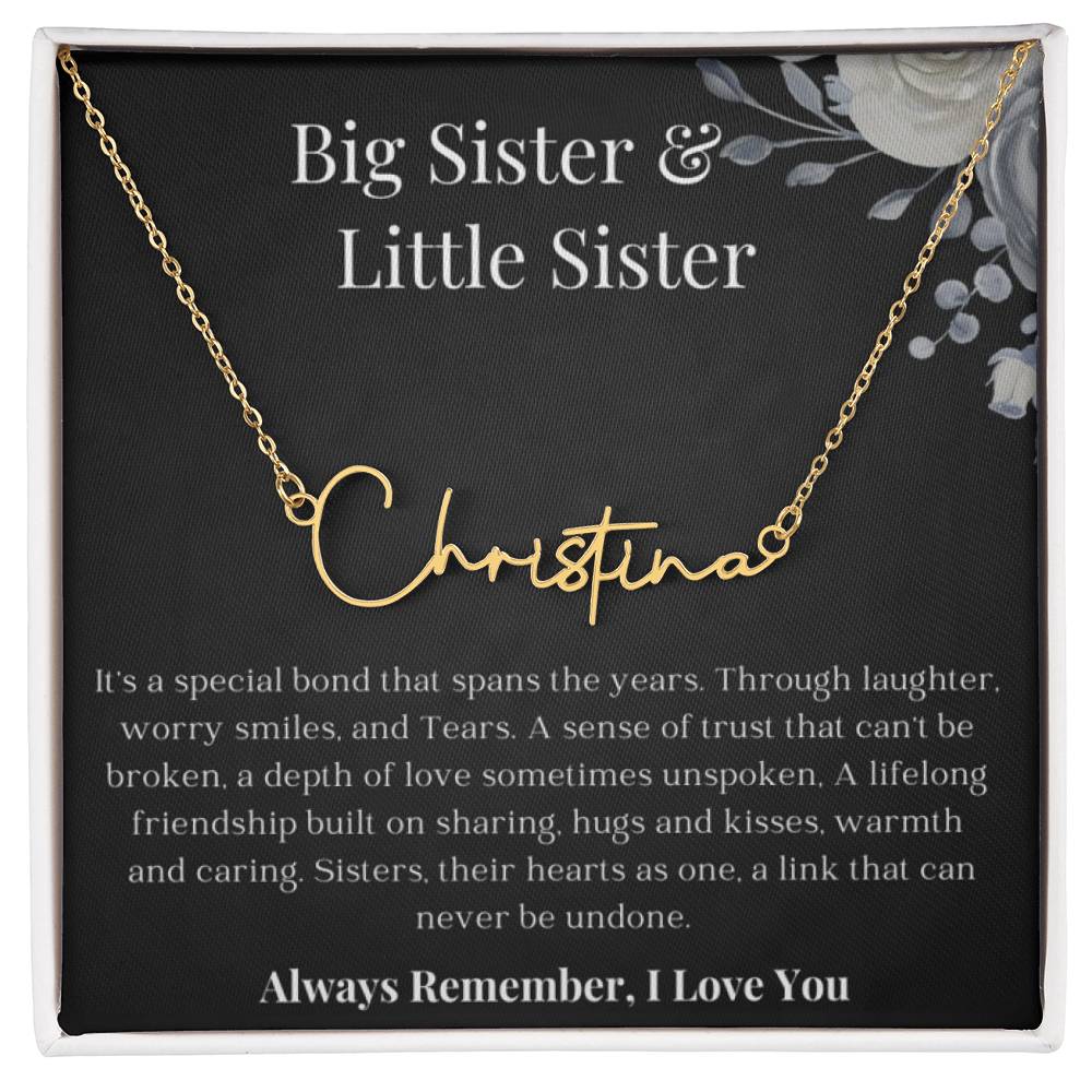 Big Sister, Little Sister | A Special Bond | Personalized Name