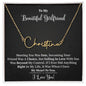 My Beautiful Girlfriend | Meeting Was Fate | Timeless Name Necklace | 18K Finish