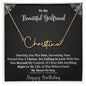My Beautiful Girlfriend |  Give My Heart To You | Happy Birthday | Customized Name  Necklace