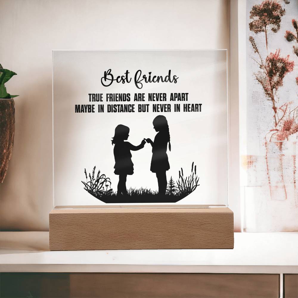 Besties | Connected In Heart | Acrylic Keepsake