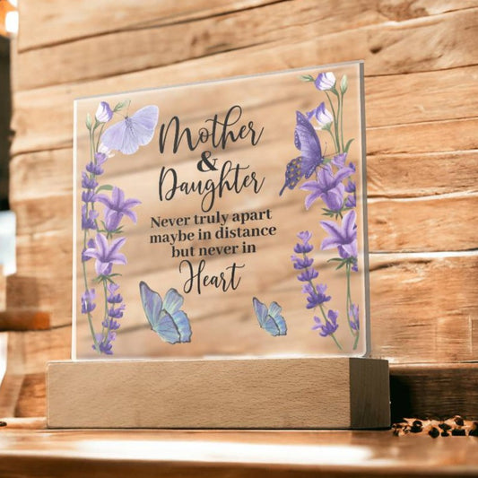 Mother & Daughter | Never Apart | Acrylic Keepsake