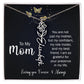 To My Mom | I'm So Grateful | Birth Flower Name Necklace