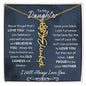 To My Daughter | Proud to Be Your Mother | Birth Flower Neckalce