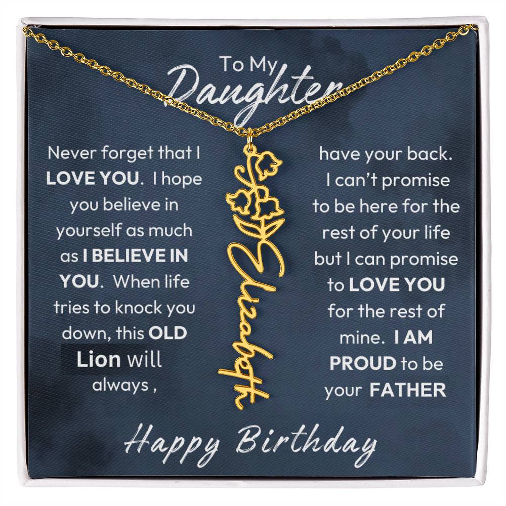 To My Daughter | Believe In Yourself | Birthday Gift From Dad