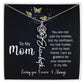 To My Mom | I'm So Grateful | Birth Flower Name Necklace