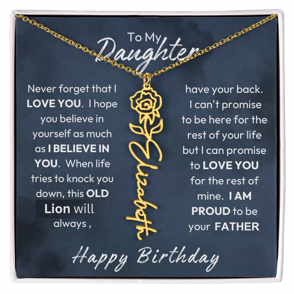 To My Daughter | Believe In Yourself | Birthday Gift From Dad