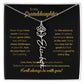 To My Granddaughter | Dance In the Rain |  Personalized Flower Name Necklace