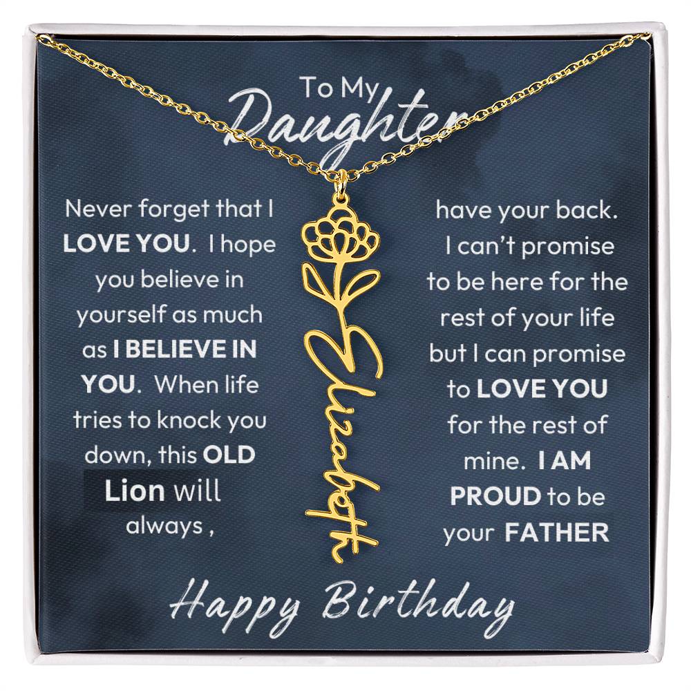 To My Daughter | Believe In Yourself | Birthday Gift From Dad