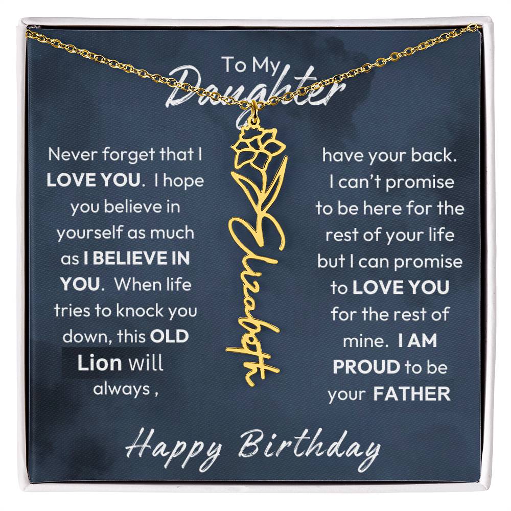 To My Daughter | Believe In Yourself | Birthday Gift From Dad