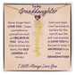 My Granddaughter | I will Always Love you | Birth Flower | 18K Gold  Finish