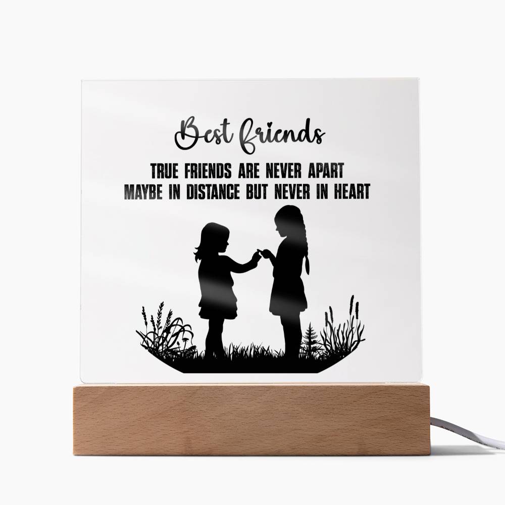 Besties | Connected In Heart | Acrylic Keepsake