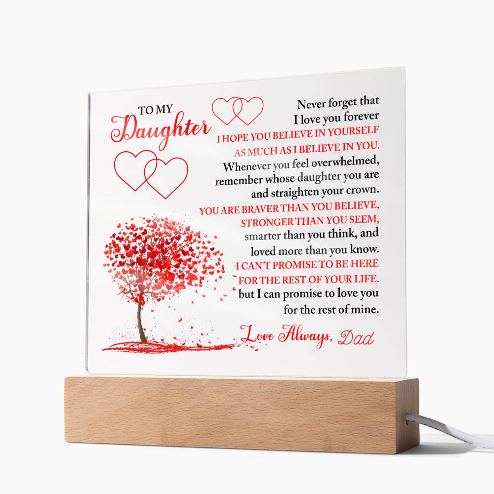 Father-Daughter Keepsake | Believe In Yourself As I Do