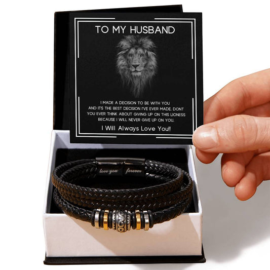 To My Husband | Best Decision | Love You Forever Bracelet